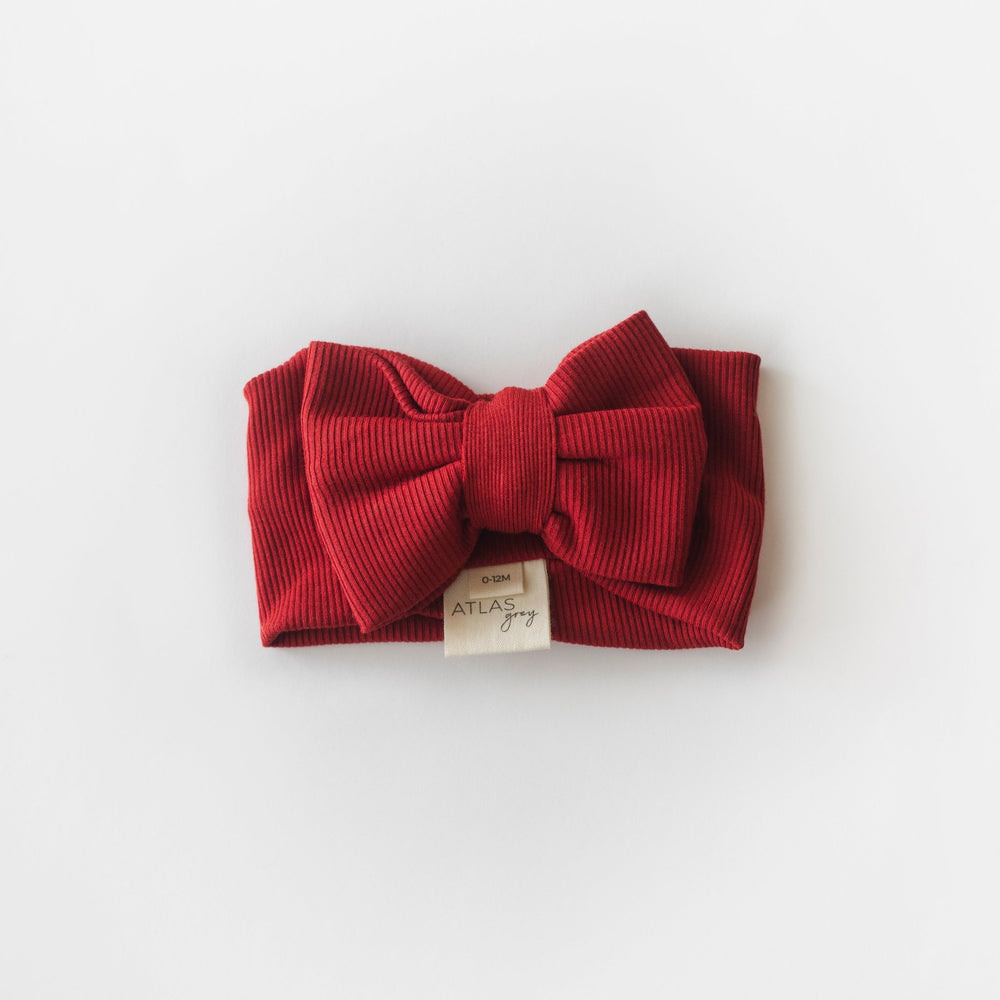 Ribbed Modal Bow Headband - shopatlasgrey