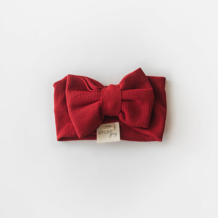 Ribbed Modal Bow Headband - shopatlasgrey
