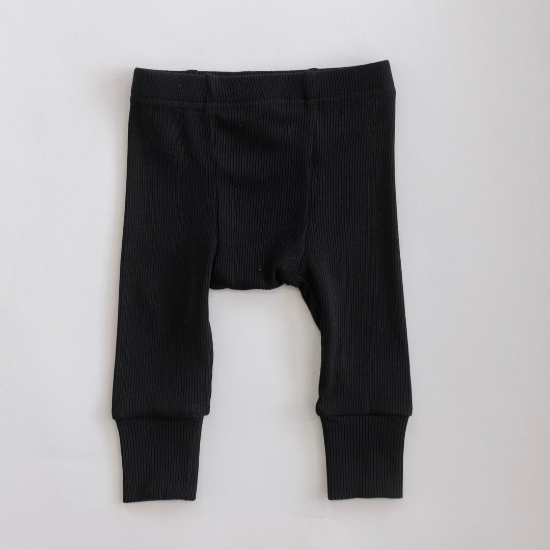 Ribbed Modal Pant - Black - shopatlasgrey