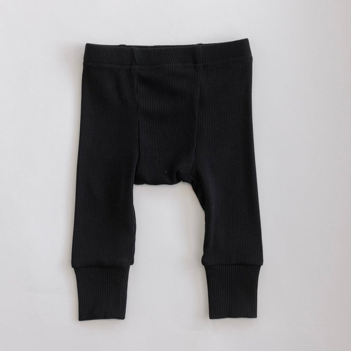 Ribbed Modal Pant - Black - shopatlasgrey