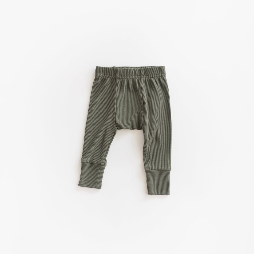 Ribbed Modal Pant - Olive - shopatlasgrey