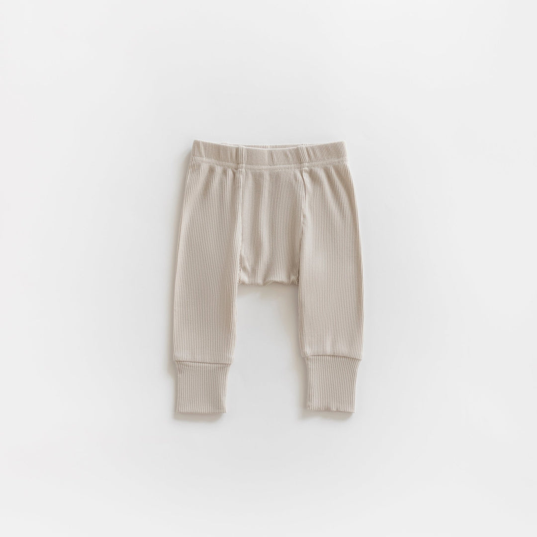 Ribbed Modal Pant - Stone - shopatlasgrey