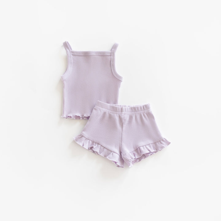 Ribbed Tank Top & Short Set - shopatlasgrey