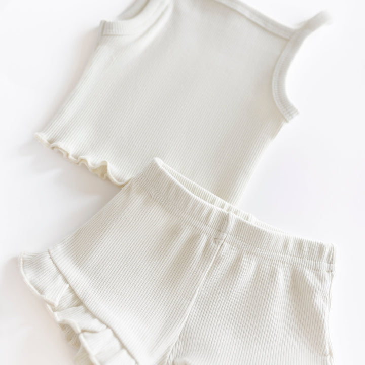 Ribbed Tank Top & Short Set - shopatlasgrey