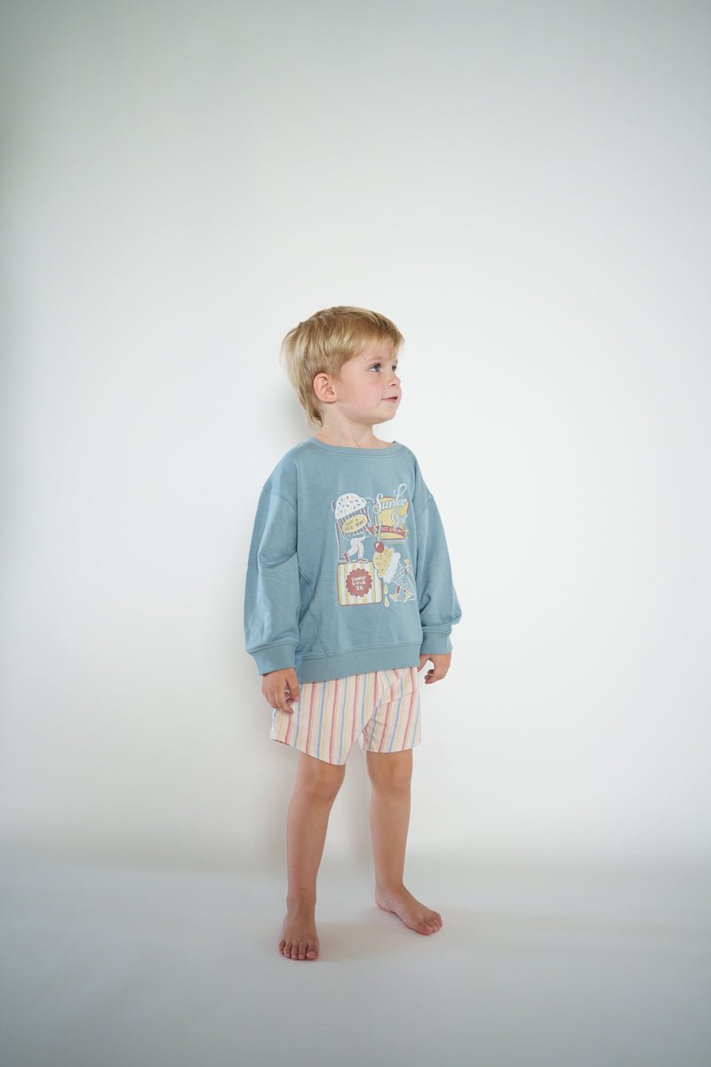 Ringer Shorts - Summer Stripes - shopatlasgrey
