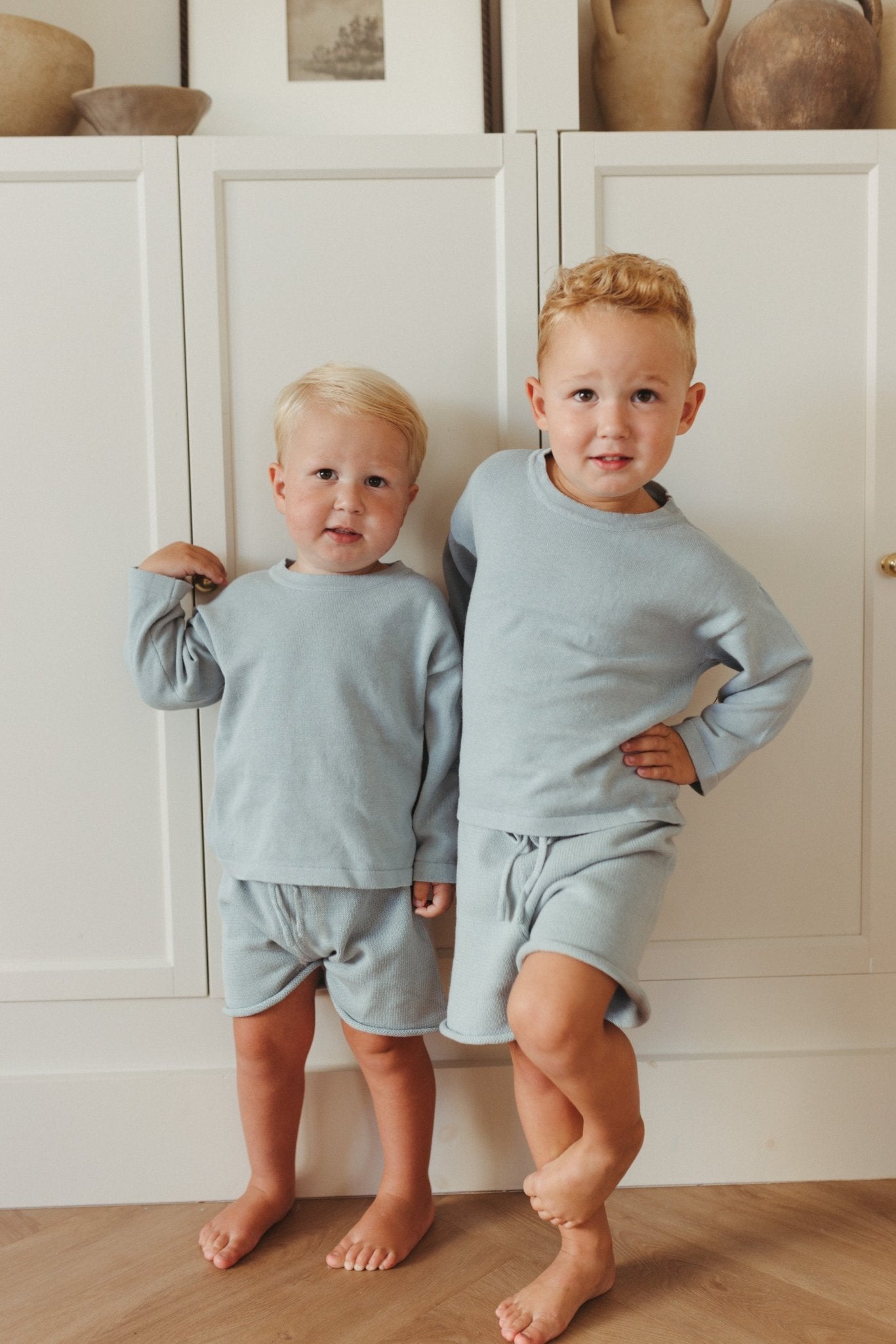River Knit Set | Harbor Cotton Baby + Kids Set | Atlas Grey