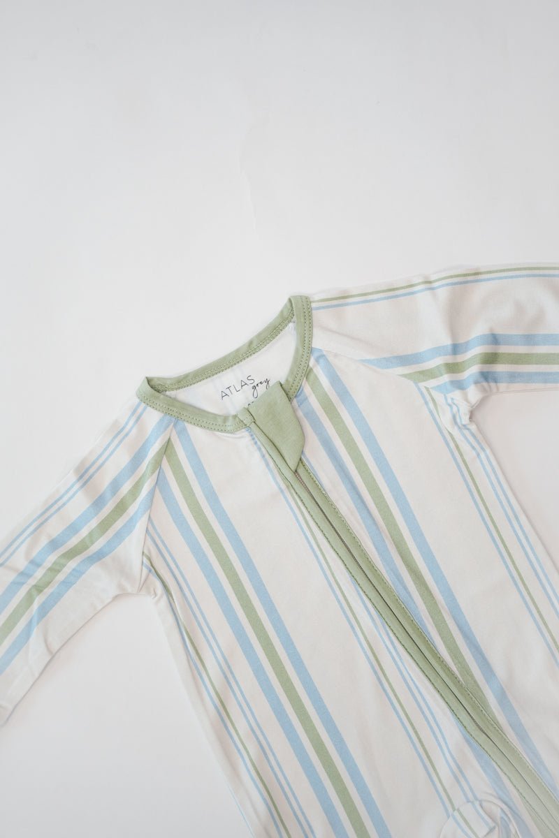 Romper Pajama - Madden Stripe AG x Kennedy Stidham - shopatlasgrey