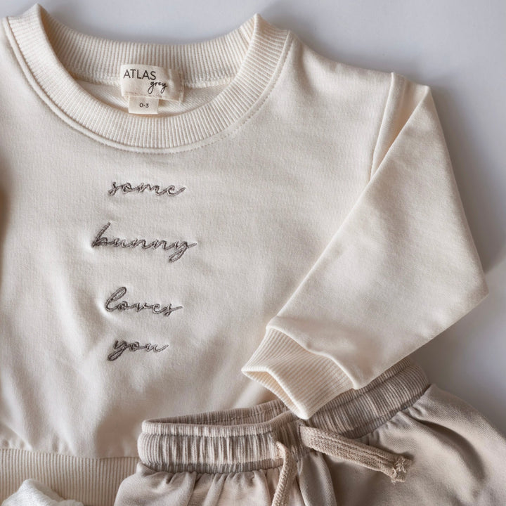 Some Bunny Loves You Crewneck - shopatlasgrey