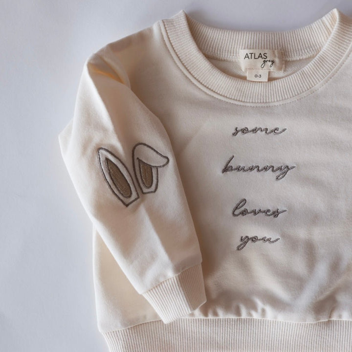 Some Bunny Loves You Crewneck - shopatlasgrey