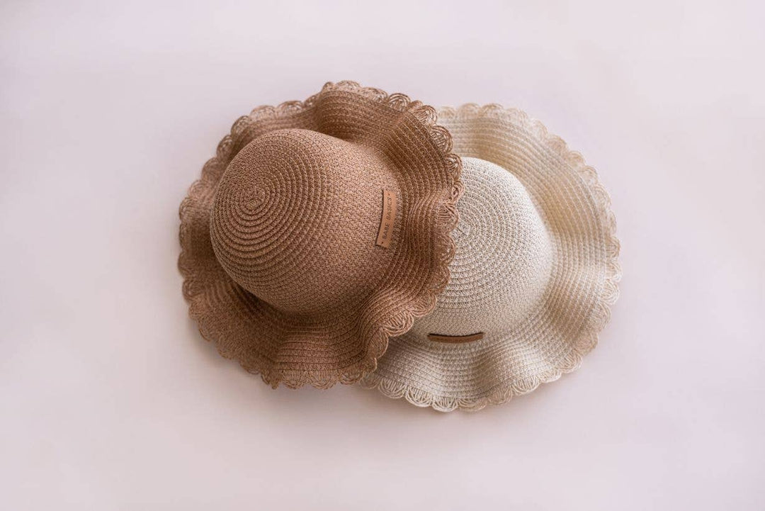Straw Hat // Sun Hat // Baby Sun Hat // Beach Hat - shopatlasgrey