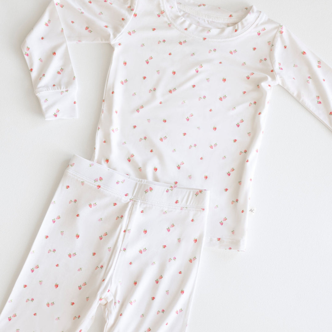 Strawberry Bamboo Pajamas - shopatlasgrey