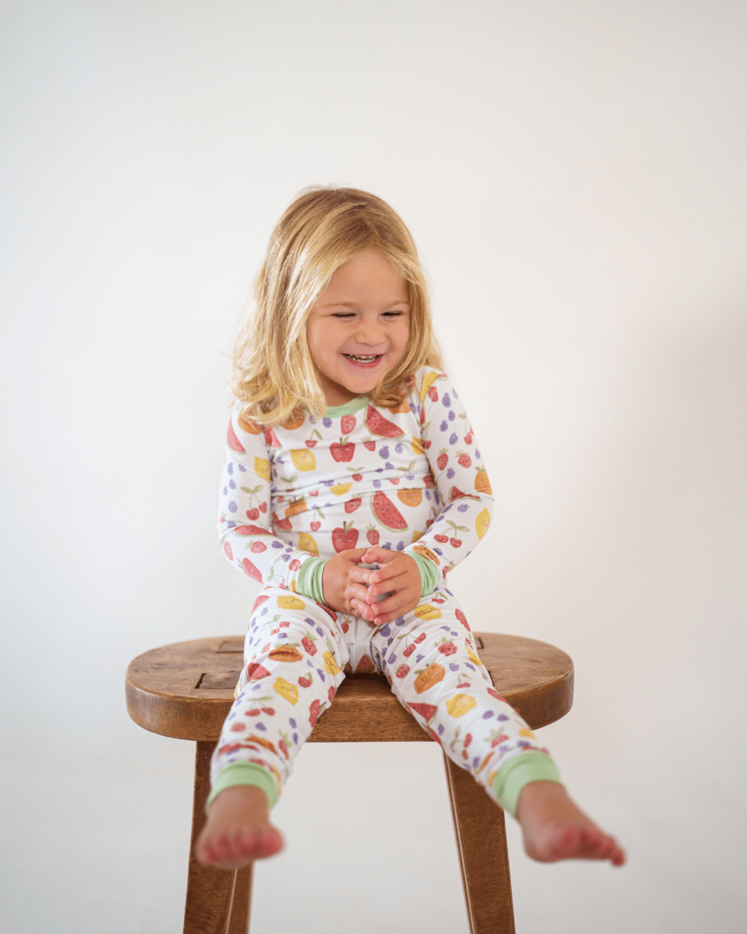 Summertime Fruits Bamboo Pajamas - shopatlasgrey