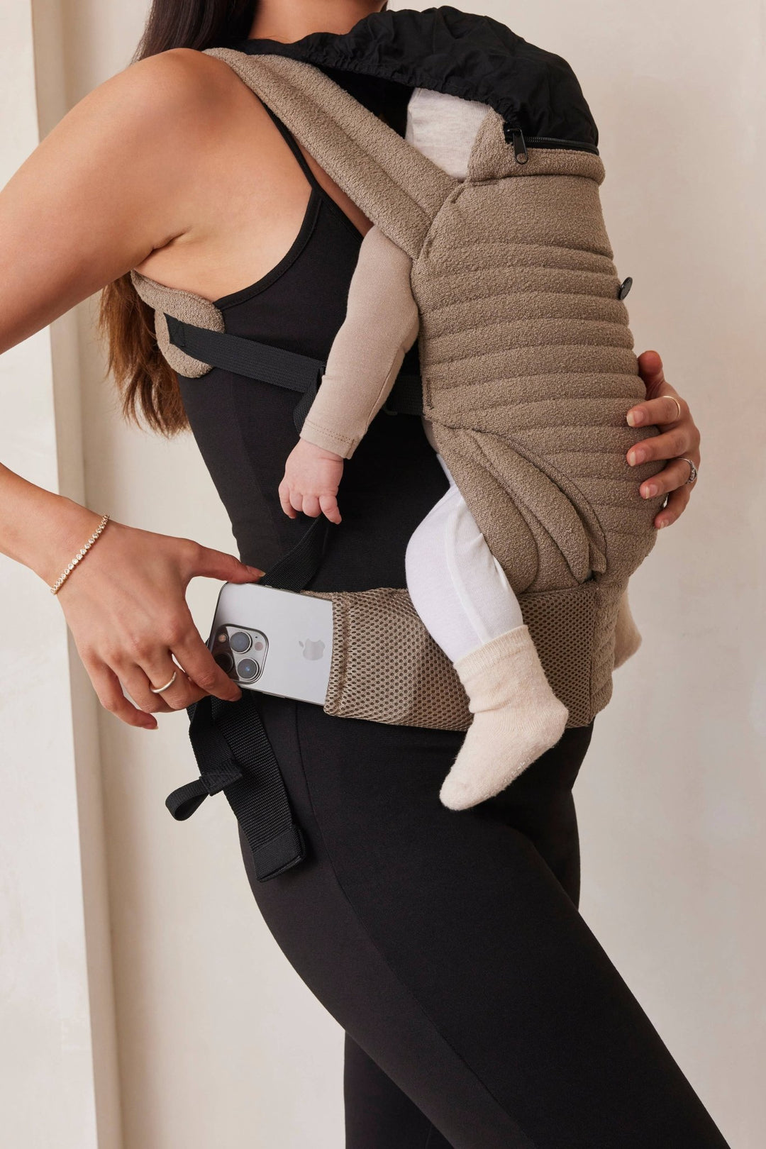 The Armadillo Baby Carrier - Oyster - shopatlasgrey