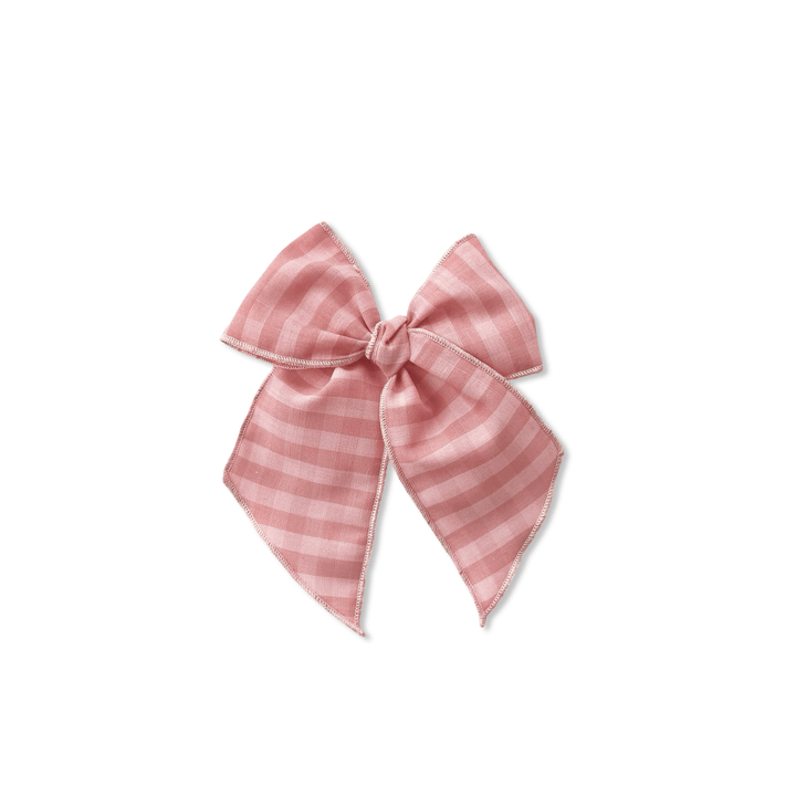 Vintage Pink Plaid Elle Bow  - shopatlasgrey