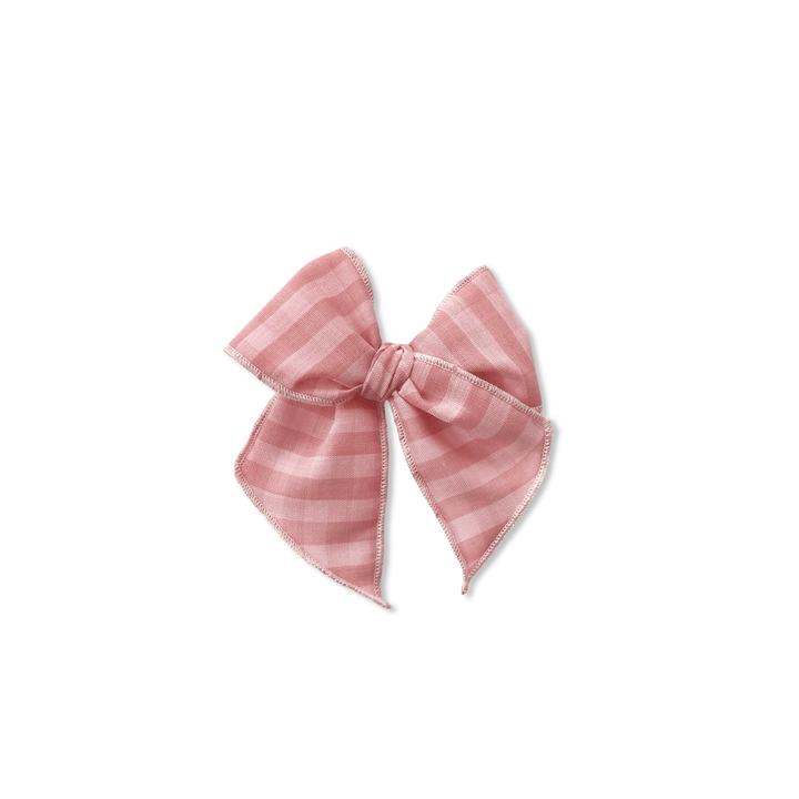 Vintage Pink Plaid Elle Bow  - shopatlasgrey