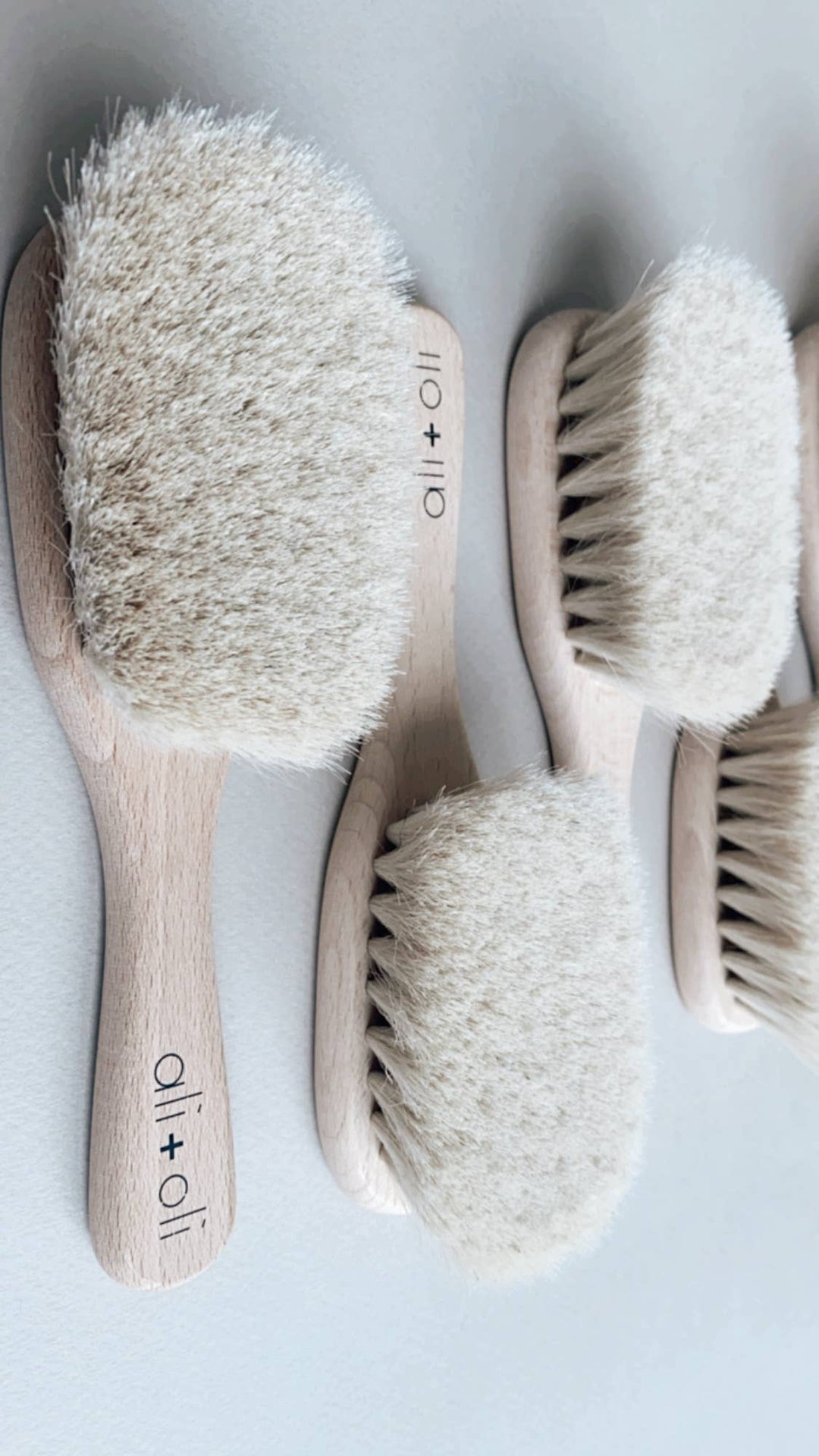Wooden Baby Hair Brush - shopatlasgrey