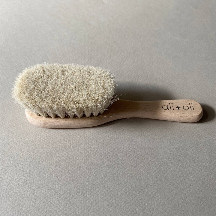 Wooden Baby Hair Brush - shopatlasgrey