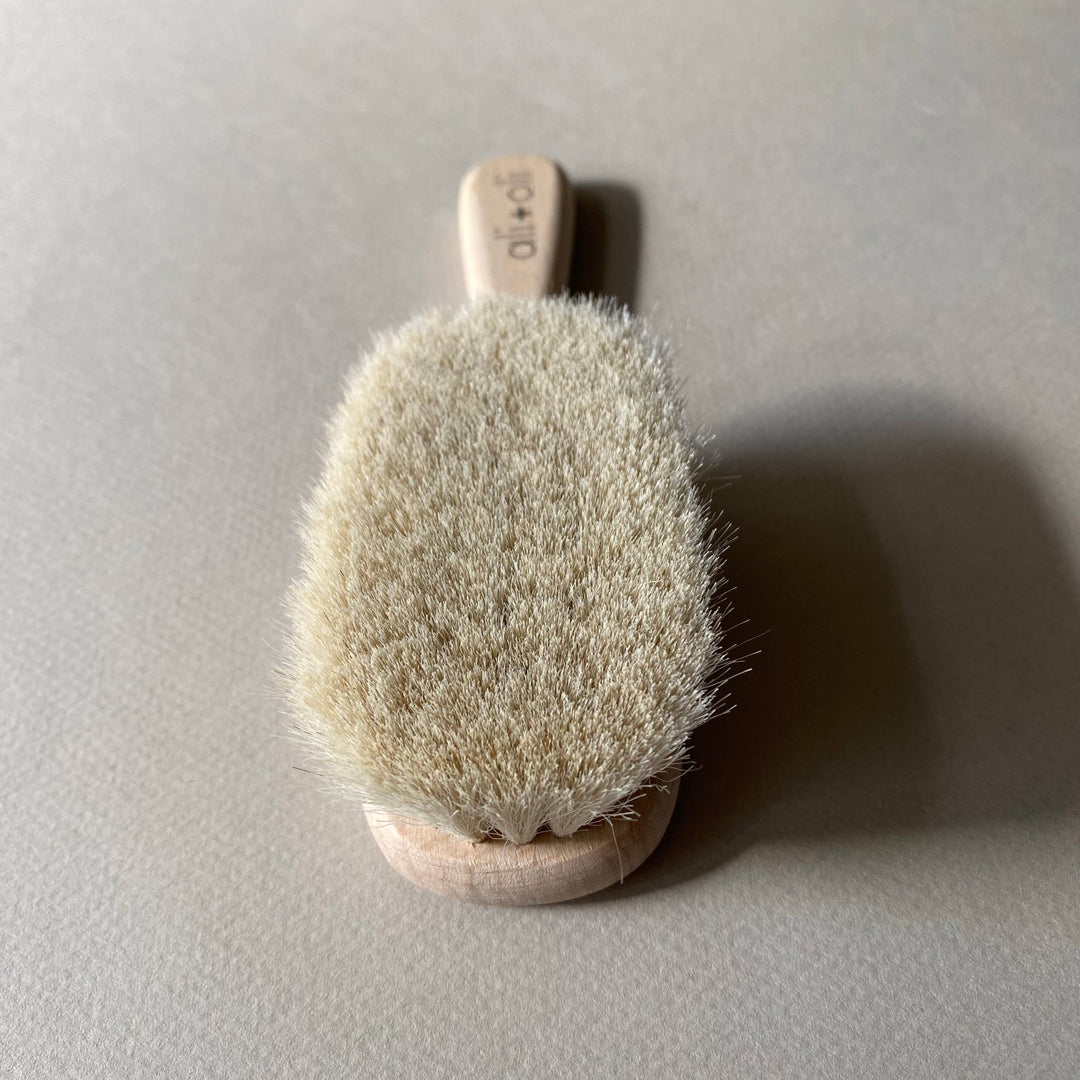 Wooden Baby Hair Brush - shopatlasgrey