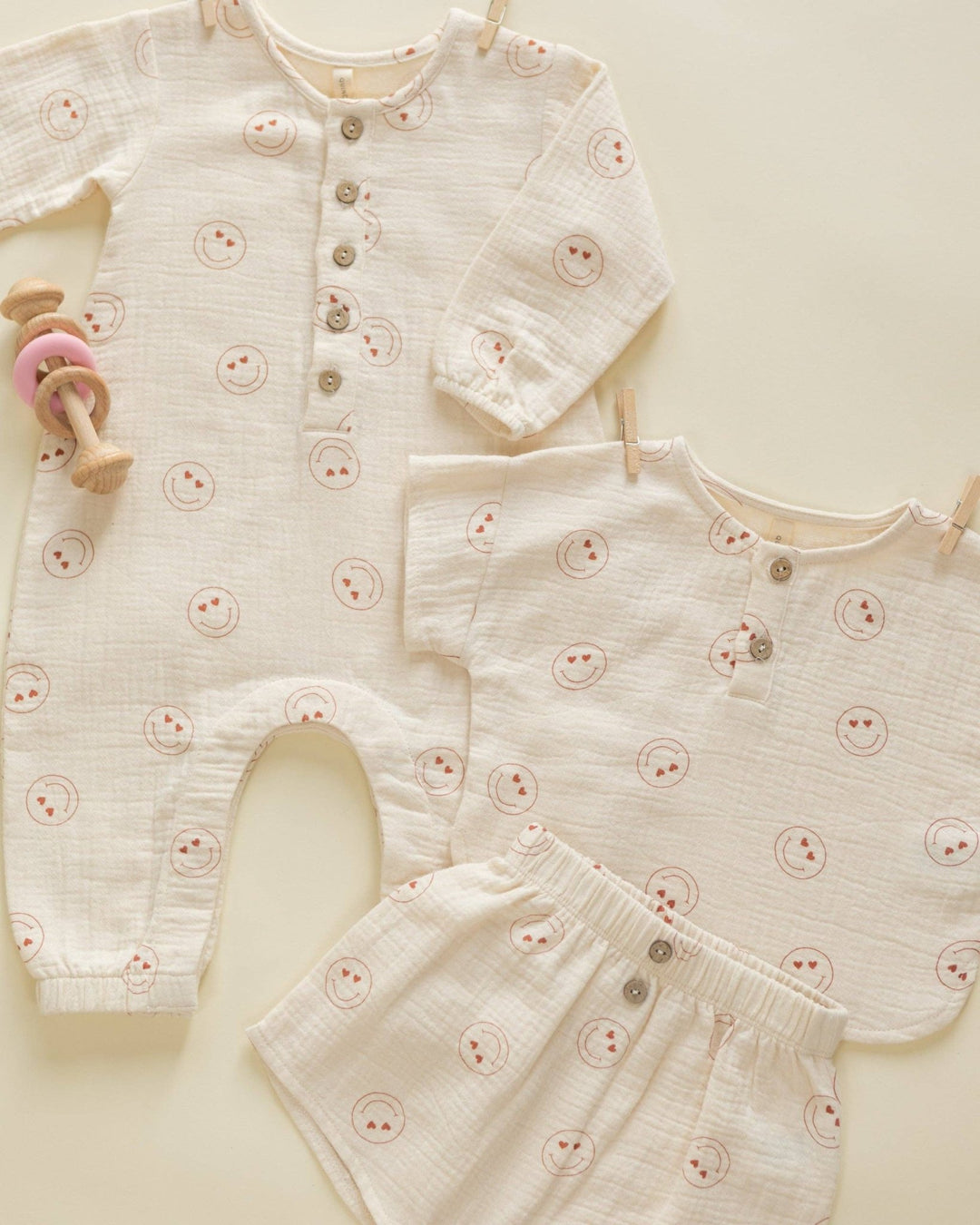 Woven Boxy Top + Short Set || Heart Eyes - shopatlasgrey