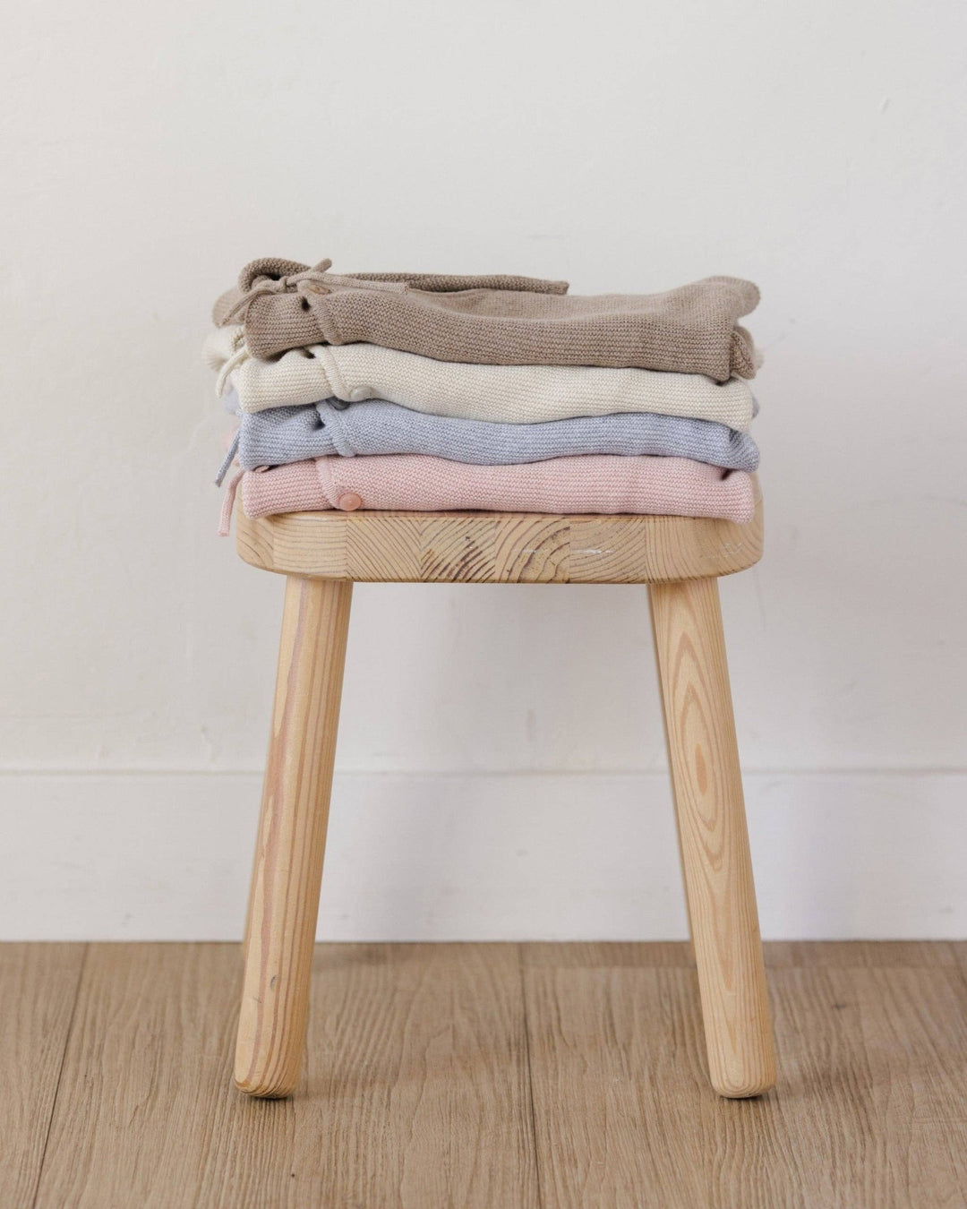 Wrap Knit Footie || Heathered Mocha - shopatlasgrey