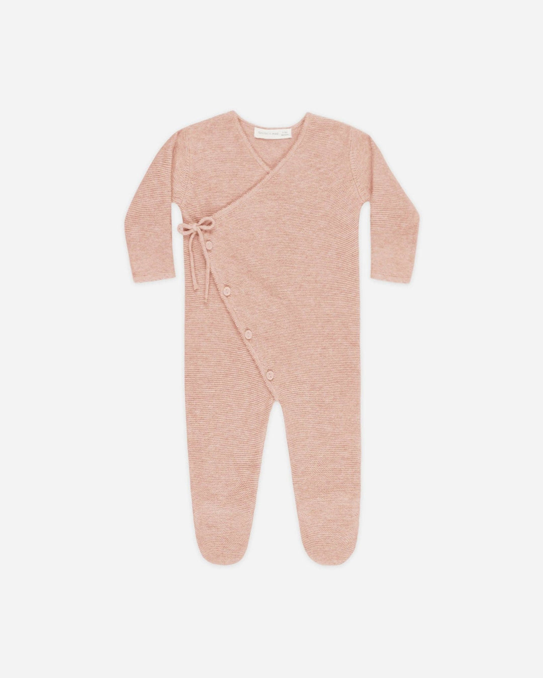 Wrap Knit Footie || Heathered Rose - shopatlasgrey