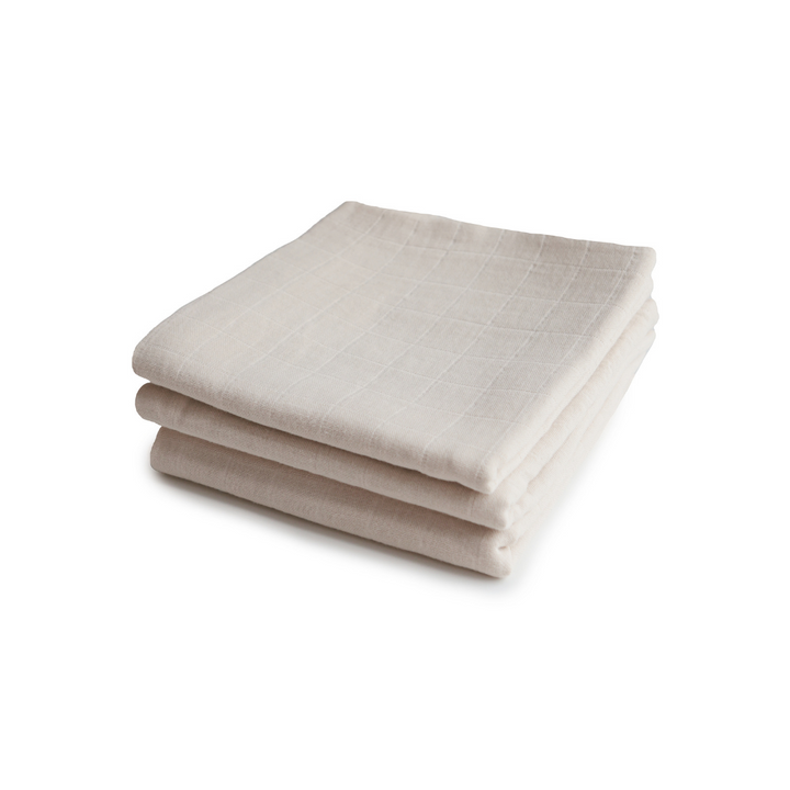 Organic Cotton Muslin Cloths 3-Pack