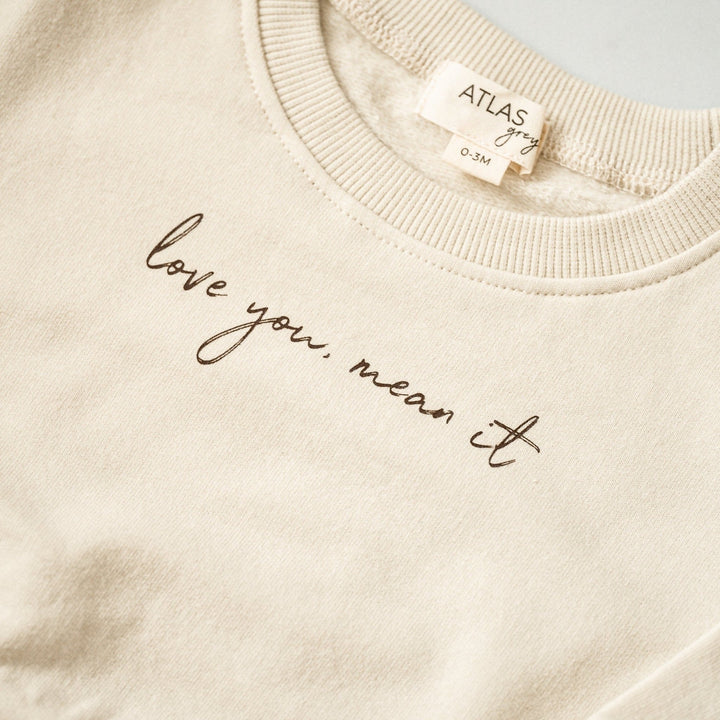 Love You, Mean It Crewneck - shopatlasgrey