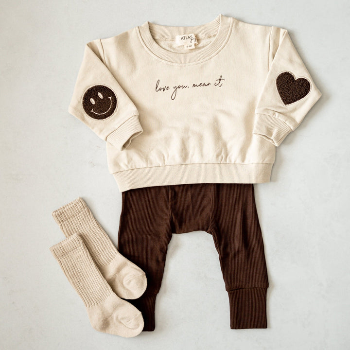 Love You, Mean It Crewneck - shopatlasgrey