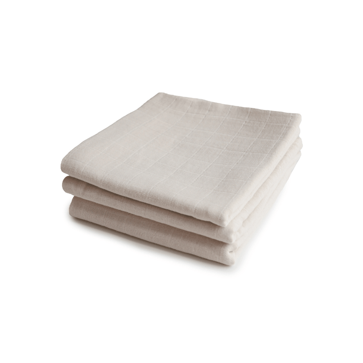 Organic Cotton Muslin Cloths 3 - Pack - shopatlasgrey