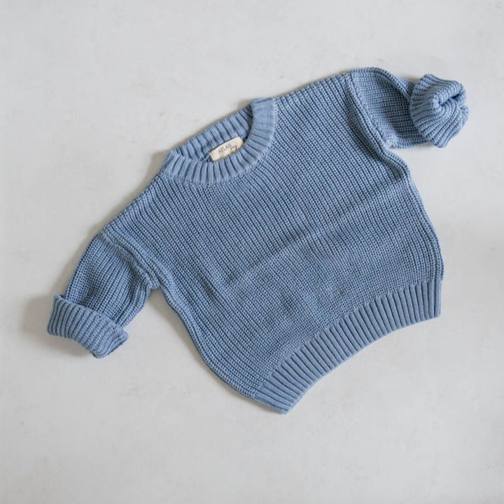 Oversized Knit Sweater - shopatlasgrey