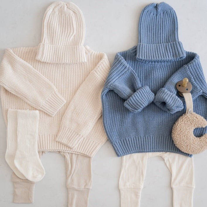 Oversized Knit Sweater - shopatlasgrey