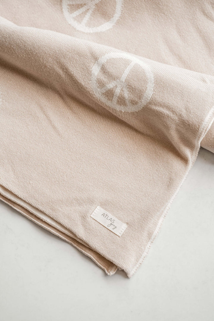 Peace Knit Blanket - shopatlasgrey