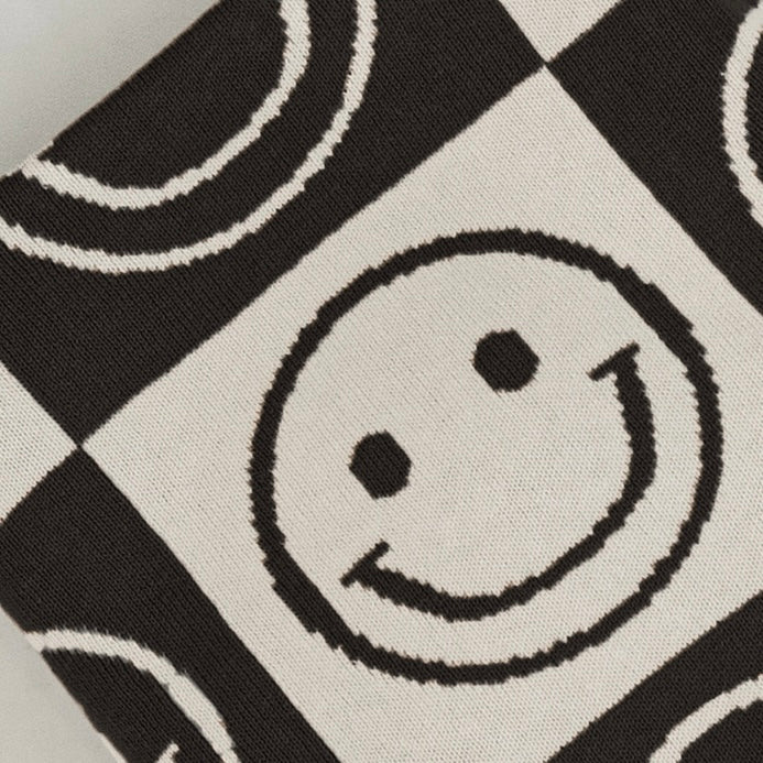 Smiley Knit Blanket - shopatlasgrey
